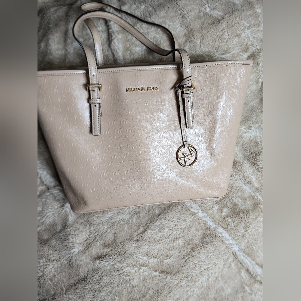 MK Satchel Embossed